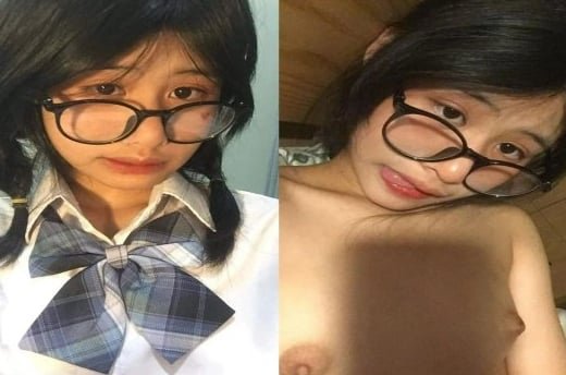 Học sinh nữ đeo kính dâm đãng mời bạn trai đến nhà để 